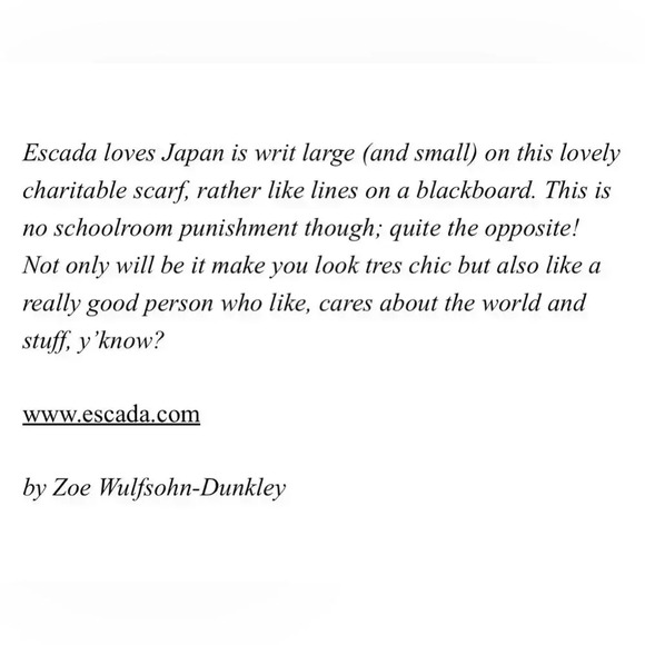 ✅💎Escada Limited Edition Satin Scarf 86cm x 86cm - Picture 4 of 12